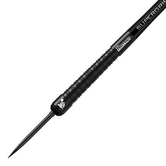 Harrows Supergrip 90 Black Edition Quick Point Steel Darts Diese Steeldarts gehören zur Harrows Supergrip 90 Black Edition Quick Point Serie. Sie bieten eine hochwertige Qualität und ein elegantes schwarzes Finish.