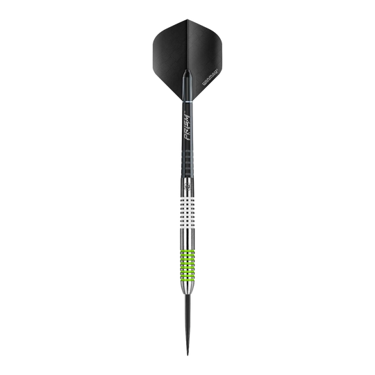 Abgebildet sind die Winmau Ton Machine Steeldarts. Sie eignen sich für ambitionierte sowie Freizeitspieler.