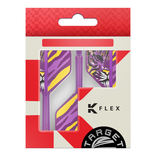 Das Bild zeigt die Target Japan K-Flex Endeavour No2 Standard Flights. Die Flights sind Zubehör für Dartpfeile.