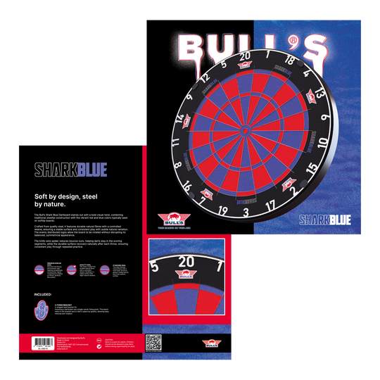 Bulls NL Shark Blue Pro steel dartboard