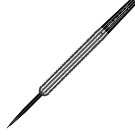 Bullet Fury Steel Darts werden hier gezeigt. Die Darts eignen sich ideal für Präzisionswürfe.