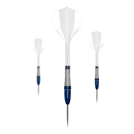 Harrows GEO Bomb Quick Point Steel Darts Auf dem Bild sind Harrows GEO Bomb Quick Point Steeldarts zu sehen. Sie stehen für Präzision und Qualität im Dartsport.