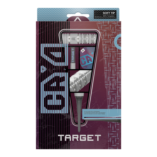 Hier ist das Produkt Target Cryo 12 Softdarts abgebildet. Die Softdarts werden aus einer weiteren Ansicht gezeigt.