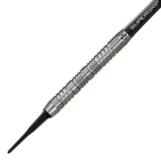 Das Bild zeigt die Harrows Impact Softdarts. Die Darts werden aus einer anderen Perspektive dargestellt.