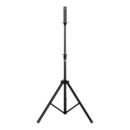 Target Dartboard Stand Das Bild zeigt einen Target Dartboard Stand mit einem stabilen, dreibeinigen Stativ. Der Ständer ist höhenverstellbar und eignet sich zum Aufhängen eines Dartboards.
