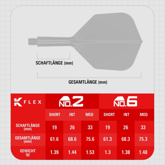 Target K-Flex Black No2 Standard Flights