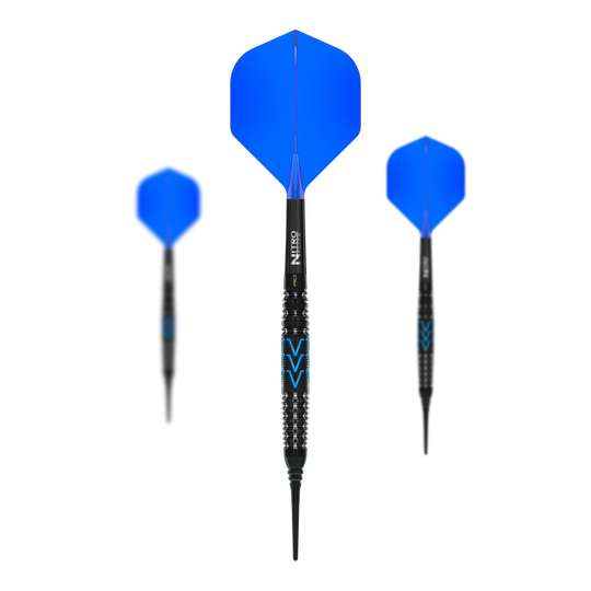 Dieses Bild zeigt ein Set der Red Dragon Amp Torpedo Softdarts, 22g. Es ist ein komplettes Softdart-Set für Dartspieler.