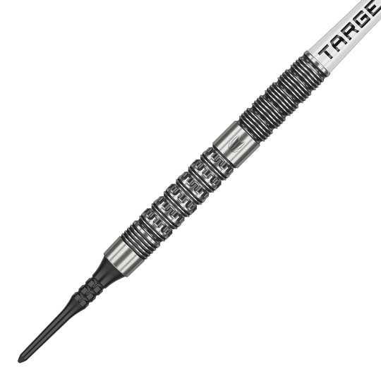 Target Redux 10 soft darts - 18g Zu sehen ist das Produkt Target Redux 10 Softdarts - 18g. Die Softdarts werden auf diesem Bild in Nahaufnahme gezeigt.