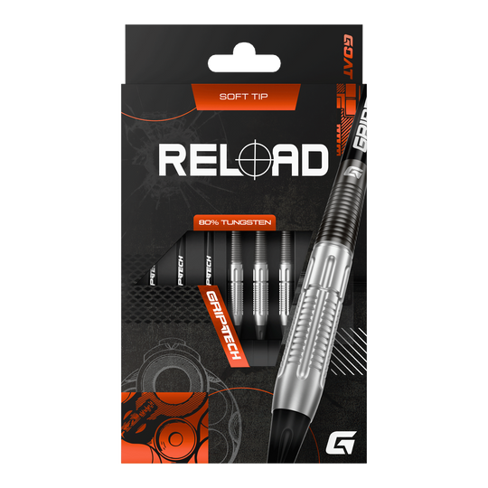 GOAT Reload Softdarts - 20g Abgebildet sind die GOAT Reload Softdarts mit einem Gewicht von 20g. Diese Softdarts verbinden Präzision und modernes Design.