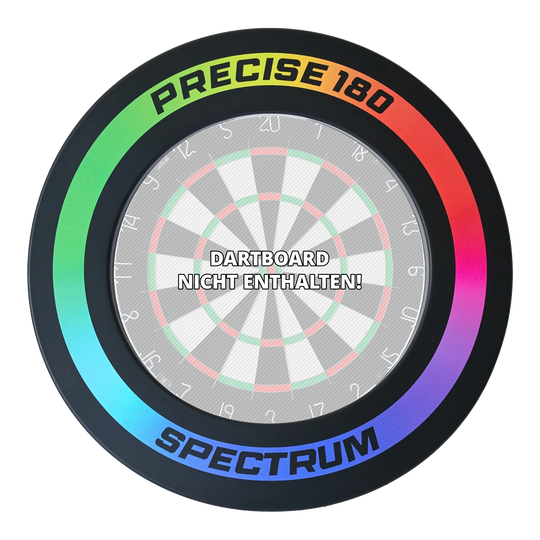 Precise 180 Spectrum Dartboard Surround Hier sieht man das Precise 180 Spectrum Dartboard Surround. Dieses Produkt schützt die Wand vor abprallenden Darts.