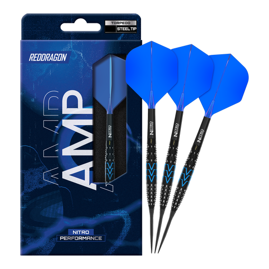 Red Dragon Amp Torpedo Steel Darts Hier ist der Red Dragon Amp Torpedo Steeldarts abgebildet. Es handelt sich um komplette Steeldarts in sportlichem Look.