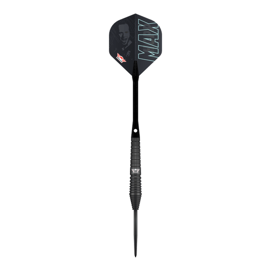 Bulls NL Max Hopp Black Steel Darts Die Bulls NL Max Hopp Black Steeldarts werden gezeigt. Die Darts sind als Set auf einem einfachen Hintergrund abgebildet.