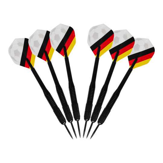 McDart Kick-off Football Bundle Das Bild zeigt das McDart Anpfiff Fußball Bundle. Es handelt sich um ein Produkt für Fußball-Fans, das mehrere Artikel umfasst.
