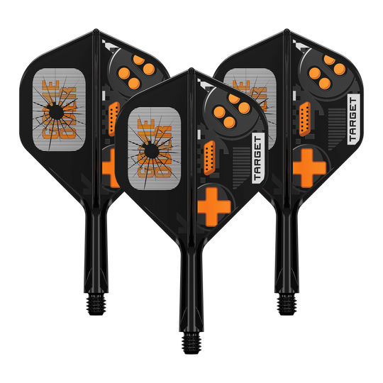 Target K-Flex Game Over No2 Standard Flights Target K-Flex GameOver No2 Standard Flights, 19 mm im Set. Die Abbildung zeigt die Flights in einer Verpackungseinheit.