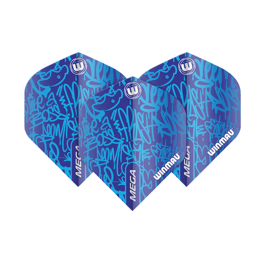 Winmau Mega Blue Standard Flights