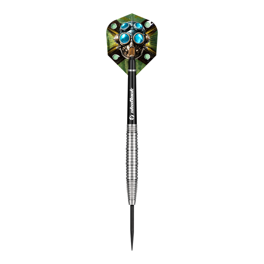 Shot Badlands Krush steel darts Das Bild zeigt die Shot Badlands Krush Steeldarts. Es handelt sich um spezielle Steeldarts für Präzisionsspiel.