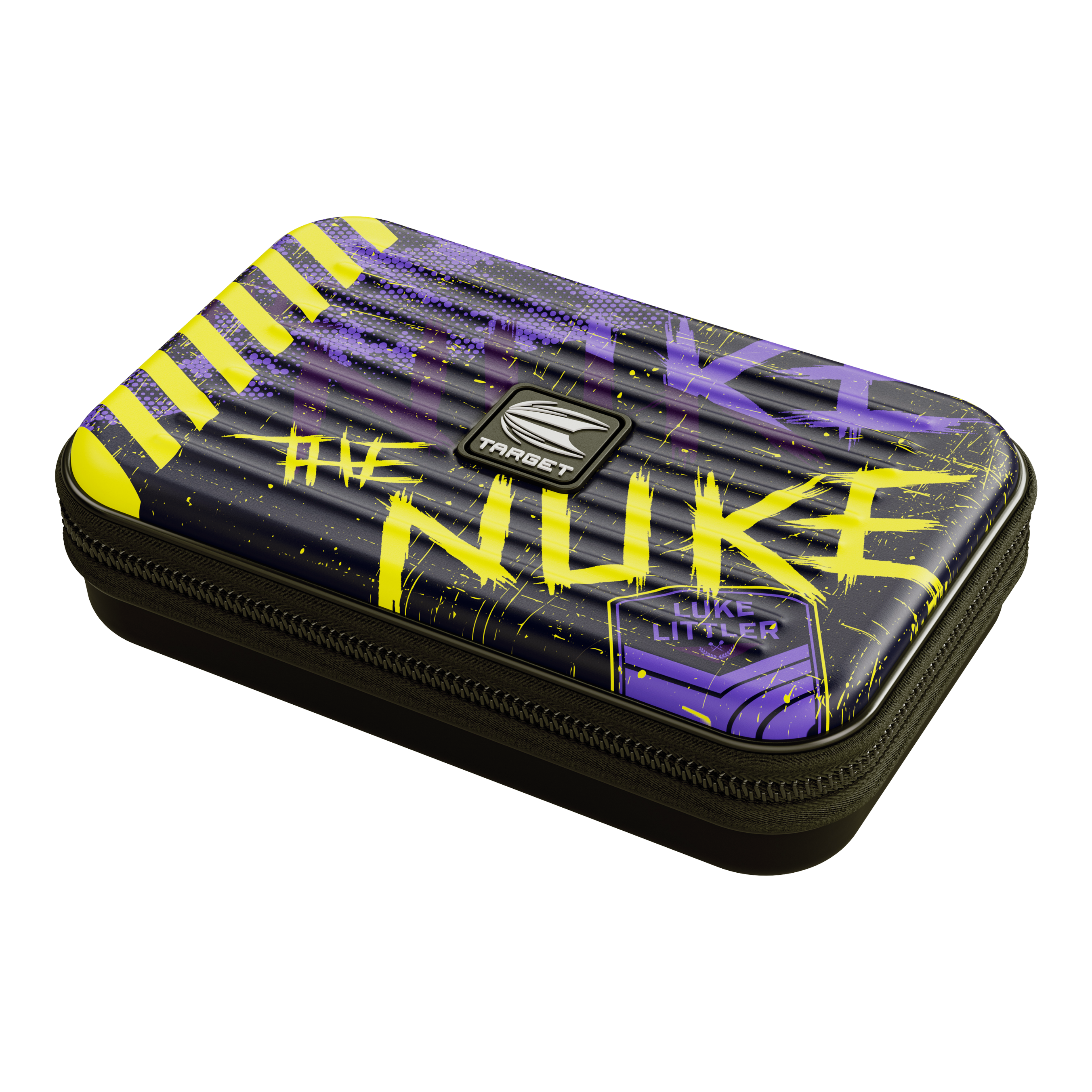 Target Takoma Luke Littler XL dart case Hier ist das Target Takoma Luke Littler XL Dartcase zu sehen. Es eignet sich zur Aufbewahrung und zum Transport von Dartzubehör.